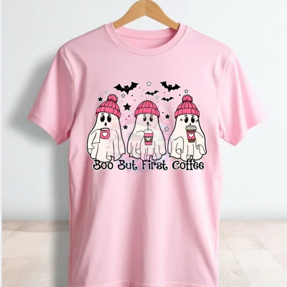 Boo But First Coffee Halloween Graphic Tee